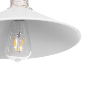 glo-203-0083-203_0083_7 GLOBOSTAR® FERRO 203-0083 ΜΟΝΤΕΡΝΟ ΚΡΕΜΑΣΤΟ ΦΩΤΙΣΤΙΚΟ ΚΑΜΠΑΝΑ ΜΟΝΟΦΩΤΟ 1 X E27 IP20 ΛΕΥΚΟ ΜΕ ΧΡΥΣΟ ΠΛΑΣΤΙΚΟ - Μ30 X Π30 X Υ90CM