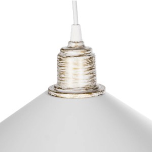 glo-203-0083-203_0083_8 GLOBOSTAR® FERRO 203-0083 ΜΟΝΤΕΡΝΟ ΚΡΕΜΑΣΤΟ ΦΩΤΙΣΤΙΚΟ ΚΑΜΠΑΝΑ ΜΟΝΟΦΩΤΟ 1 X E27 IP20 ΛΕΥΚΟ ΜΕ ΧΡΥΣΟ ΠΛΑΣΤΙΚΟ - Μ30 X Π30 X Υ90CM