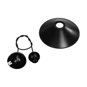 glo-203-0084-203_0084_10 GLOBOSTAR® FERRO 203-0084 ΜΟΝΤΕΡΝΟ ΚΡΕΜΑΣΤΟ ΦΩΤΙΣΤΙΚΟ ΚΑΜΠΑΝΑ ΜΟΝΟΦΩΤΟ 1 X E27 IP20 ΜΑΥΡΟ ΠΛΑΣΤΙΚΟ - Μ30 X Π30 X Υ90CM