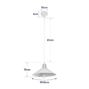 glo-203-0084-203_0084_11 GLOBOSTAR® FERRO 203-0084 ΜΟΝΤΕΡΝΟ ΚΡΕΜΑΣΤΟ ΦΩΤΙΣΤΙΚΟ ΚΑΜΠΑΝΑ ΜΟΝΟΦΩΤΟ 1 X E27 IP20 ΜΑΥΡΟ ΠΛΑΣΤΙΚΟ - Μ30 X Π30 X Υ15CM