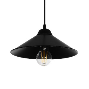 glo-203-0084-8147da_203_0084_0 GLOBOSTAR® FERRO 203-0084 ΜΟΝΤΕΡΝΟ ΚΡΕΜΑΣΤΟ ΦΩΤΙΣΤΙΚΟ ΚΑΜΠΑΝΑ ΜΟΝΟΦΩΤΟ 1 X E27 IP20 ΜΑΥΡΟ ΠΛΑΣΤΙΚΟ - Μ30 X Π30 X Υ90CM