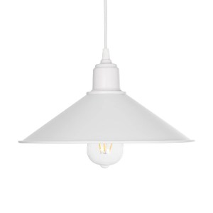 glo-203-0085-203_0085_4 GLOBOSTAR® FERRO 203-0085 ΜΟΝΤΕΡΝΟ ΚΡΕΜΑΣΤΟ ΦΩΤΙΣΤΙΚΟ ΚΑΜΠΑΝΑ ΜΟΝΟΦΩΤΟ 1 X E27 IP20 ΛΕΥΚΟ ΠΛΑΣΤΙΚΟ - Μ30 X Π30 X Υ90CM