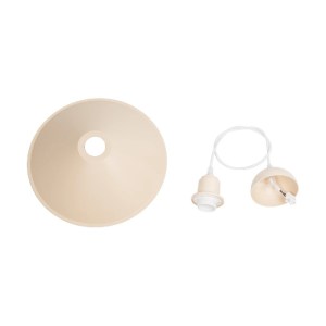 glo-203-0086-203_0086_10 GLOBOSTAR® FERRO 203-0086 ΜΟΝΤΕΡΝΟ ΚΡΕΜΑΣΤΟ ΦΩΤΙΣΤΙΚΟ ΚΑΜΠΑΝΑ ΜΟΝΟΦΩΤΟ 1 X E27 IP20 ΜΠΕΖ ΠΛΑΣΤΙΚΟ - Μ30 X Π30 X Υ90CM