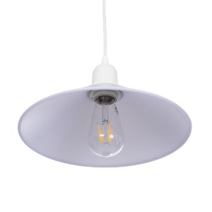 glo-203-0087-203_0087_5 GLOBOSTAR® FERRO 203-0087 ΜΟΝΤΕΡΝΟ ΚΡΕΜΑΣΤΟ ΦΩΤΙΣΤΙΚΟ ΚΑΜΠΑΝΑ ΜΟΝΟΦΩΤΟ 1 X E27 IP20 ΛΕΥΚΟ ΠΛΑΣΤΙΚΟ - Μ30 X Π30 X Υ90CM