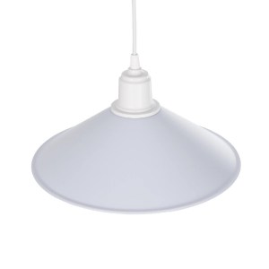 glo-203-0087-203_0087_6 GLOBOSTAR® FERRO 203-0087 ΜΟΝΤΕΡΝΟ ΚΡΕΜΑΣΤΟ ΦΩΤΙΣΤΙΚΟ ΚΑΜΠΑΝΑ ΜΟΝΟΦΩΤΟ 1 X E27 IP20 ΛΕΥΚΟ ΠΛΑΣΤΙΚΟ - Μ30 X Π30 X Υ90CM