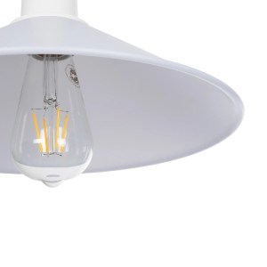 glo-203-0087-203_0087_7 GLOBOSTAR® FERRO 203-0087 ΜΟΝΤΕΡΝΟ ΚΡΕΜΑΣΤΟ ΦΩΤΙΣΤΙΚΟ ΚΑΜΠΑΝΑ ΜΟΝΟΦΩΤΟ 1 X E27 IP20 ΛΕΥΚΟ ΠΛΑΣΤΙΚΟ - Μ30 X Π30 X Υ90CM