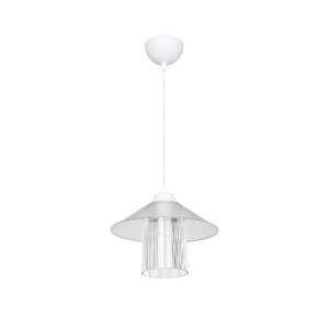 glo-203-0088-203_0088_0 GLOBOSTAR® PROMO 203-0088 ΜΟΝΤΕΡΝΟ ΚΡΕΜΑΣΤΟ ΦΩΤΙΣΤΙΚΟ ΚΑΜΠΑΝΑ ΜΟΝΟΦΩΤΟ 1 X E27 IP20 ΛΕΥΚΟ 