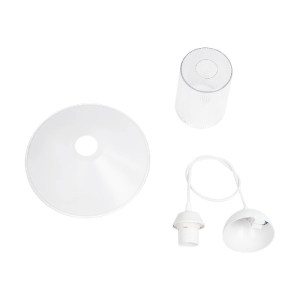 glo-203-0088-203_0088_10 GLOBOSTAR® PROMO 203-0088 ΜΟΝΤΕΡΝΟ ΚΡΕΜΑΣΤΟ ΦΩΤΙΣΤΙΚΟ ΚΑΜΠΑΝΑ ΜΟΝΟΦΩΤΟ 1 X E27 IP20 ΛΕΥΚΟ ΠΛΑΣΤΙΚΟ - Μ25.5 X Π25.5 X Υ90CM