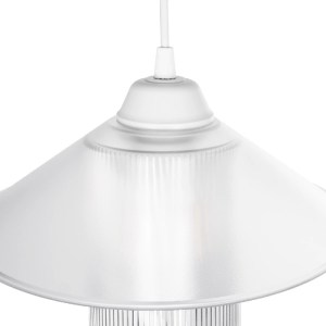 glo-203-0088-203_0088_8 GLOBOSTAR® PROMO 203-0088 ΜΟΝΤΕΡΝΟ ΚΡΕΜΑΣΤΟ ΦΩΤΙΣΤΙΚΟ ΚΑΜΠΑΝΑ ΜΟΝΟΦΩΤΟ 1 X E27 IP20 ΛΕΥΚΟ ΠΛΑΣΤΙΚΟ - Μ25.5 X Π25.5 X Υ90CM