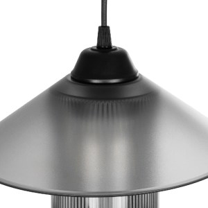 glo-203-0089-203_0089_8 GLOBOSTAR® PROMO 203-0089 ΜΟΝΤΕΡΝΟ ΚΡΕΜΑΣΤΟ ΦΩΤΙΣΤΙΚΟ ΚΑΜΠΑΝΑ ΜΟΝΟΦΩΤΟ 1 X E27 IP20 ΜΑΥΡΟ ΠΛΑΣΤΙΚΟ - Μ25.5 X Π25.5 X Υ90CM