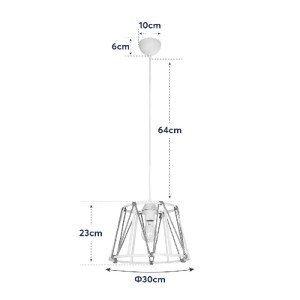 glo-203-0092-203_0092_11 GLOBOSTAR® JUTE 203-0092 ΜΟΝΤΕΡΝΟ ΚΡΕΜΑΣΤΟ ΦΩΤΙΣΤΙΚΟ ΣΧΟΙΝΙ ΜΟΝΟΦΩΤΟ 1 X E27 IP20 ΜΠΕΖ ΜΕΤΑΛΛΟ ΜΕ ΜΠΕΖ ΣΧΟΙΝΙ- Μ30 X Π30 X Υ75CM