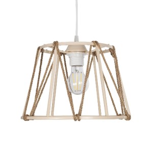 glo-203-0092-203_0092_4 GLOBOSTAR® JUTE 203-0092 ΜΟΝΤΕΡΝΟ ΚΡΕΜΑΣΤΟ ΦΩΤΙΣΤΙΚΟ ΣΧΟΙΝΙ ΜΟΝΟΦΩΤΟ 1 X E27 IP20 ΜΠΕΖ ΜΕΤΑΛΛΟ ΜΕ ΜΠΕΖ ΣΧΟΙΝΙ- Μ30 X Π30 X Υ75CM