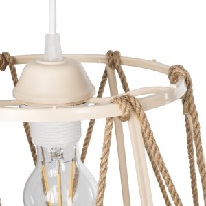 glo-203-0092-203_0092_8 GLOBOSTAR® JUTE 203-0092 ΜΟΝΤΕΡΝΟ ΚΡΕΜΑΣΤΟ ΦΩΤΙΣΤΙΚΟ ΣΧΟΙΝΙ ΜΟΝΟΦΩΤΟ 1 X E27 IP20 ΜΠΕΖ ΜΕΤΑΛΛΟ ΜΕ ΜΠΕΖ ΣΧΟΙΝΙ- Μ30 X Π30 X Υ75CM
