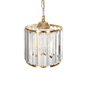 glo-203-0093-203_0093_6 GLOBOSTAR® GLAMOROUS 203-0093 ΚΛΑΣΙΚΟ ΚΡΕΜΑΣΤΟ ΦΩΤΙΣΤΙΚΟ ΚΡΥΣΤΑΛΛΑ ΜΟΝΟΦΩΤΟ 1 X E27 IP20 ΧΡΥΣΟ ΜΕΤΑΛΛΟ ΜΕ ΔΙΑΦΑΝΟ ΚΡΥΣΤΑΛΛΟ - Μ19 X Π19 X Υ16.5CM