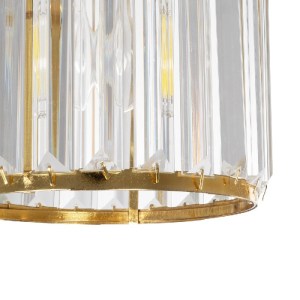 glo-203-0093-203_0093_7 GLOBOSTAR® GLAMOROUS 203-0093 ΚΛΑΣΙΚΟ ΚΡΕΜΑΣΤΟ ΦΩΤΙΣΤΙΚΟ ΚΡΥΣΤΑΛΛΑ ΜΟΝΟΦΩΤΟ 1 X E27 IP20 ΧΡΥΣΟ ΜΕΤΑΛΛΟ ΜΕ ΔΙΑΦΑΝΟ ΚΡΥΣΤΑΛΛΟ - Μ19 X Π19 X Υ16.5CM