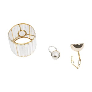 glo-203-0093-203_0093_9 GLOBOSTAR® GLAMOROUS 203-0093 ΚΛΑΣΙΚΟ ΚΡΕΜΑΣΤΟ ΦΩΤΙΣΤΙΚΟ ΚΡΥΣΤΑΛΛΑ ΜΟΝΟΦΩΤΟ 1 X E27 IP20 ΧΡΥΣΟ ΜΕΤΑΛΛΟ ΜΕ ΔΙΑΦΑΝΟ ΚΡΥΣΤΑΛΛΟ - Μ19 X Π19 X Υ16.5CM