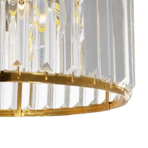 glo-203-0094-203_0094_7 GLOBOSTAR® GLAMOROUS 203-0094 ΚΛΑΣΙΚΟ ΚΡΕΜΑΣΤΟ ΦΩΤΙΣΤΙΚΟ ΚΡΥΣΤΑΛΛΑ ΤΡΙΦΩΤΟ 3 X E27 IP20 ΧΡΥΣΟ ΜΕΤΑΛΛΟ ΜΕ ΔΙΑΦΑΝΟ ΚΡΥΣΤΑΛΛΟ - Μ28 X Π28 X Υ21.5CM