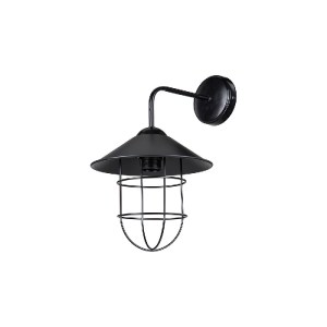 glo-203-0096-203_0096_0 GLOBOSTAR® CAGE 203-0096 VINTAGE ΕΠΙΤΟΙΧΙΟ ΦΩΤΙΣΤΙΚΟ ΑΠΛΙΚΑ ΜΟΝΟΦΩΤΟ 1 X E27 IP20 ΜΑΥΡΟ ΜΕ