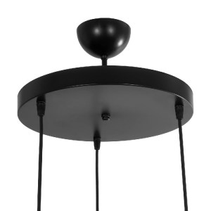 glo-203-0097-203_0097_8 GLOBOSTAR® CAGE 203-0097 VINTAGE ΚΡΕΜΑΣΤΟ ΦΩΤΙΣΤΙΚΟ ΚΑΜΠΑΝΑ ΤΡΙΦΩΤΟ 3 X E27 IP20 ΜΑΥΡΟ ΜΕΤΑΛΛΟ - Μ30 X Π30 X Υ80CM