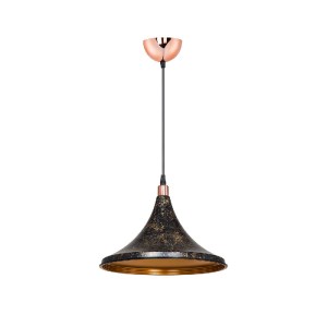 glo-203-0099-203_0099_0 GLOBOSTAR® MARBLE 203-0099 ΜΟΝΤΕΡΝΟ ΚΡΕΜΑΣΤΟ ΦΩΤΙΣΤΙΚΟ ΚΑΜΠΑΝΑ ΜΟΝΟΦΩΤΟ 1 X E27 IP20 ΜΑΥΡΟ