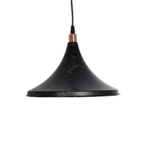 glo-203-0099-203_0099_4 GLOBOSTAR® MARBLE 203-0099 ΜΟΝΤΕΡΝΟ ΚΡΕΜΑΣΤΟ ΦΩΤΙΣΤΙΚΟ ΚΑΜΠΑΝΑ ΜΟΝΟΦΩΤΟ 1 X E27 IP20 ΜΑΥΡΟ & ΧΡΥΣΟ ΠΛΑΣΤΙΚΟ - Μ30 X Π30 X Υ20CM