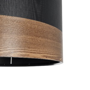 glo-203-0101-203_0101_7 GLOBOSTAR® ZYKLUS 203-0101 ΜΟΝΤΕΡΝΟ ΚΡΕΜΑΣΤΟ ΦΩΤΙΣΤΙΚΟ ΚΑΠΕΛΟ ΜΟΝΟΦΩΤΟ 1 X E27 IP20 ΜΑΥΡΟ ΥΦΑΣΜΑ ΜΕ ΚΑΡΥΔΙ ΞΥΛΟ - Μ36 X Π36 X Υ25CM