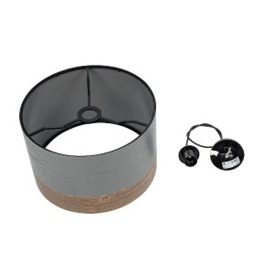 glo-203-0102-203_0102_10 GLOBOSTAR® ZYKLUS 203-0102 ΜΟΝΤΕΡΝΟ ΚΡΕΜΑΣΤΟ ΦΩΤΙΣΤΙΚΟ ΚΑΠΕΛΟ ΜΟΝΟΦΩΤΟ 1 X E27 IP20 ΓΚΡΙ & ΚΑΡΥΔΙ ΞΥΛΟ - Μ36 X Π36 X Υ25CM