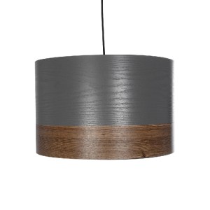 glo-203-0102-203_0102_4 GLOBOSTAR® ZYKLUS 203-0102 ΜΟΝΤΕΡΝΟ ΚΡΕΜΑΣΤΟ ΦΩΤΙΣΤΙΚΟ ΚΑΠΕΛΟ ΜΟΝΟΦΩΤΟ 1 X E27 IP20 ΓΚΡΙ & ΚΑΡΥΔΙ ΞΥΛΟ - Μ36 X Π36 X Υ25CM
