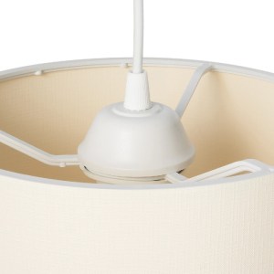 glo-203-0106-203_0106_8 GLOBOSTAR® BLAZE 203-0106 ΜΟΝΤΕΡΝΟ ΚΡΕΜΑΣΤΟ ΦΩΤΙΣΤΙΚΟ ΚΑΠΕΛΟ ΜΟΝΟΦΩΤΟ 1 X E27 IP20 ΜΠΕΖ ΥΦΑΣΜΑ - Μ22 X Π22 X Υ20CM