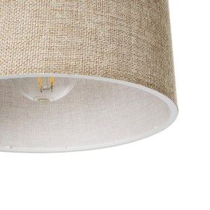 glo-203-0107-203_0107_7 GLOBOSTAR® BLAZE 203-0107 ΜΟΝΤΕΡΝΟ ΚΡΕΜΑΣΤΟ ΦΩΤΙΣΤΙΚΟ ΚΑΠΕΛΟ ΜΟΝΟΦΩΤΟ 1 X E27 IP20 ΜΠΕΖ ΥΦΑΣΜΑ - Μ22 X Π22 X Υ20CM