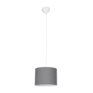 glo-203-0108-203_0108_3 GLOBOSTAR® BLAZE 203-0108 ΜΟΝΤΕΡΝΟ ΚΡΕΜΑΣΤΟ ΦΩΤΙΣΤΙΚΟ ΚΑΠΕΛΟ ΜΟΝΟΦΩΤΟ 1 X E27 IP20 ΓΚΡΙ ΥΦΑΣΜΑ - Μ22 X Π22 X Υ20CM