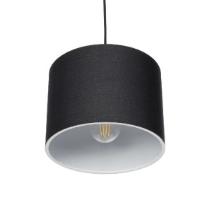 glo-203-0109-203_0109_5 GLOBOSTAR® BLAZE 203-0109 ΜΟΝΤΕΡΝΟ ΚΡΕΜΑΣΤΟ ΦΩΤΙΣΤΙΚΟ ΚΑΠΕΛΟ ΜΟΝΟΦΩΤΟ 1 X E27 IP20 ΜΑΥΡΟ ΥΦΑΣΜΑ - Μ22 X Π22 X Υ20CM