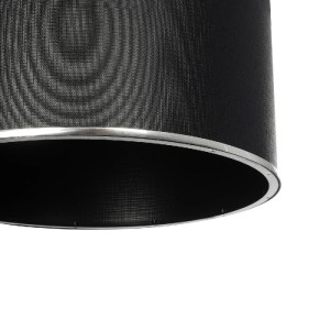 glo-203-0111-203_0111_7 GLOBOSTAR® ELECTRA 203-0111 ΜΟΝΤΕΡΝΟ ΚΡΕΜΑΣΤΟ ΦΩΤΙΣΤΙΚΟ ΚΑΠΕΛΟ ΜΟΝΟΦΩΤΟ 1 X E27 IP20 MΑΥΡΟ ΥΦΑΣΜΑ ΜΕ ΑΣΗΜΙ ΜΕΤΑΛΛΟ - Μ30 X Π30 X Υ23CM
