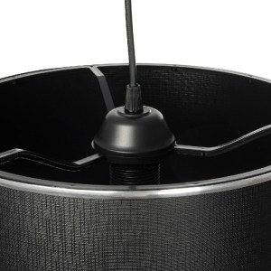 glo-203-0111-203_0111_8 GLOBOSTAR® ELECTRA 203-0111 ΜΟΝΤΕΡΝΟ ΚΡΕΜΑΣΤΟ ΦΩΤΙΣΤΙΚΟ ΚΑΠΕΛΟ ΜΟΝΟΦΩΤΟ 1 X E27 IP20 MΑΥΡΟ ΥΦΑΣΜΑ ΜΕ ΑΣΗΜΙ ΜΕΤΑΛΛΟ - Μ30 X Π30 X Υ23CM