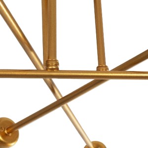 glo-203-0114-203_0114_5 GLOBOSTAR® SPIDI 203-0114 ΜΟΝΤΕΡΝΟ ΦΩΤΙΣΤΙΚΟ ΟΡΟΦΗΣ ΠΛΕΓΜΑ ΠΟΛΥΦΩΤΟ 6 X E27 IP20 ΡΟΖ ΧΡΥΣΟ ΜΕΤΑΛΛΟ - Μ61 X Π61 X Υ37CM