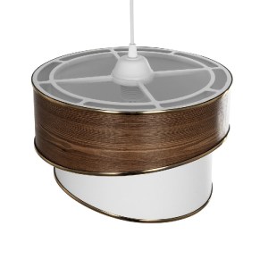 glo-203-0119-203_0119_6 GLOBOSTAR® SONIA 203-0119 ΜΟΝΤΕΡΝΟ ΚΡΕΜΑΣΤΟ ΦΩΤΙΣΤΙΚΟ ΚΑΠΕΛΟ ΜΟΝΟΦΩΤΟ 1 X E27 IP20 ΚΑΦΕ & ΜΠΕΖ ΥΦΑΣΜΑ ΜΕ ΧΡΥΣΗ ΛΕΠΤΟΜΕΡΕΙΑ - Μ30 X Π30 X Υ24 CM