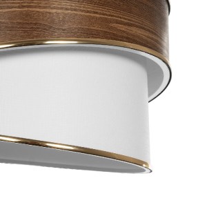 glo-203-0119-203_0119_7 GLOBOSTAR® SONIA 203-0119 ΜΟΝΤΕΡΝΟ ΚΡΕΜΑΣΤΟ ΦΩΤΙΣΤΙΚΟ ΚΑΠΕΛΟ ΜΟΝΟΦΩΤΟ 1 X E27 IP20 ΚΑΦΕ & ΜΠΕΖ ΥΦΑΣΜΑ ΜΕ ΧΡΥΣΗ ΛΕΠΤΟΜΕΡΕΙΑ - Μ30 X Π30 X Υ24 CM
