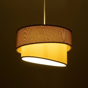 glo-203-0121-203_0121_2 GLOBOSTAR® SONIA 203-0121 ΜΟΝΤΕΡΝΟ ΚΡΕΜΑΣΤΟ ΦΩΤΙΣΤΙΚΟ ΚΑΠΕΛΟ ΜΟΝΟΦΩΤΟ 1 X E27 IP20 ΣΚΟΥΡΟ ΜΠΕΖ & ΜΠΕΖ ΥΦΑΣΜΑ ΜΕ ΧΡΥΣΗ ΛΕΠΤΟΜΕΡΕΙΑ - Μ30 X Π30 X Υ24 CM