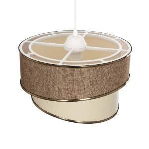 glo-203-0121-203_0121_6 GLOBOSTAR® SONIA 203-0121 ΜΟΝΤΕΡΝΟ ΚΡΕΜΑΣΤΟ ΦΩΤΙΣΤΙΚΟ ΚΑΠΕΛΟ ΜΟΝΟΦΩΤΟ 1 X E27 IP20 ΣΚΟΥΡΟ ΜΠΕΖ & ΜΠΕΖ ΥΦΑΣΜΑ ΜΕ ΧΡΥΣΗ ΛΕΠΤΟΜΕΡΕΙΑ - Μ30 X Π30 X Υ24 CM