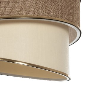 glo-203-0121-203_0121_7 GLOBOSTAR® SONIA 203-0121 ΜΟΝΤΕΡΝΟ ΚΡΕΜΑΣΤΟ ΦΩΤΙΣΤΙΚΟ ΚΑΠΕΛΟ ΜΟΝΟΦΩΤΟ 1 X E27 IP20 ΣΚΟΥΡΟ ΜΠΕΖ & ΜΠΕΖ ΥΦΑΣΜΑ ΜΕ ΧΡΥΣΗ ΛΕΠΤΟΜΕΡΕΙΑ - Μ30 X Π30 X Υ24 CM