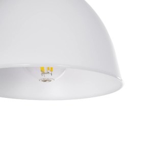 glo-203-0126-203_0126_7 GLOBOSTAR® RADE 203-0126 ΜΟΝΤΕΡΝΟ ΚΡΕΜΑΣΤΟ ΦΩΤΙΣΤΙΚΟ ΚΑΜΠΑΝΑ ΜΟΝΟΦΩΤΟ 1 X E27 IP20 ΛΕΥΚΟ ΜΕ ΑΣΗΜΙ ΠΛΑΣΤΙΚΟ - Μ17.5 X Π17.5 X Υ56CM