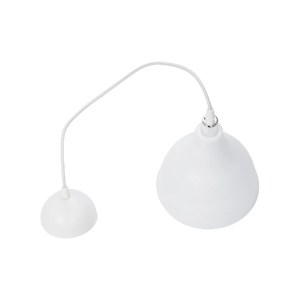 glo-203-0126-203_0126_9 GLOBOSTAR® RADE 203-0126 ΜΟΝΤΕΡΝΟ ΚΡΕΜΑΣΤΟ ΦΩΤΙΣΤΙΚΟ ΚΑΜΠΑΝΑ ΜΟΝΟΦΩΤΟ 1 X E27 IP20 ΛΕΥΚΟ ΜΕ ΑΣΗΜΙ ΠΛΑΣΤΙΚΟ - Μ17.5 X Π17.5 X Υ56CM