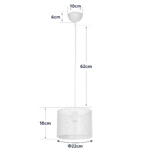 glo-203-0134-203_0134_10 GLOBOSTAR® CLAIRIE 203-0134 ΜΟΝΤΕΡΝΟ ΚΡΕΜΑΣΤΟ ΦΩΤΙΣΤΙΚΟ ΚΑΠΕΛΟ ΜΟΝΟΦΩΤΟ 1 X E27 IP20 ΛΕΥΚΟ ΥΦΑΣΜΑ - Μ22 X Π22 X Υ93CM