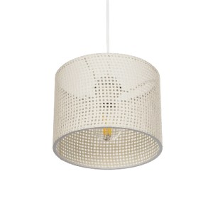 glo-203-0134-203_0134_5 GLOBOSTAR® CLAIRIE 203-0134 ΜΟΝΤΕΡΝΟ ΚΡΕΜΑΣΤΟ ΦΩΤΙΣΤΙΚΟ ΚΑΠΕΛΟ ΜΟΝΟΦΩΤΟ 1 X E27 IP20 ΛΕΥΚΟ ΥΦΑΣΜΑ - Μ22 X Π22 X Υ93CM