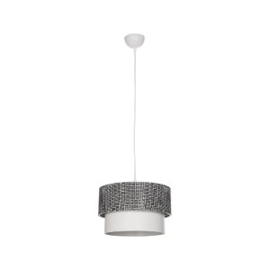 glo-203-0139-203_0139_3 GLOBOSTAR® SISSIE 203-0139 ΜΟΝΤΕΡΝΟ ΚΡΕΜΑΣΤΟ ΦΩΤΙΣΤΙΚΟ ΚΑΠΕΛΟ ΜΟΝΟΦΩΤΟ 1 X E27 IP20 ΜΑΥΡΟ & ΛΕΥΚΟ ΥΦΑΣΜΑ - Μ30 X Π30 X Υ93CM