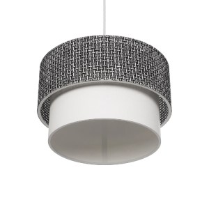 glo-203-0139-203_0139_5 GLOBOSTAR® SISSIE 203-0139 ΜΟΝΤΕΡΝΟ ΚΡΕΜΑΣΤΟ ΦΩΤΙΣΤΙΚΟ ΚΑΠΕΛΟ ΜΟΝΟΦΩΤΟ 1 X E27 IP20 ΜΑΥΡΟ & ΛΕΥΚΟ ΥΦΑΣΜΑ - Μ30 X Π30 X Υ93CM