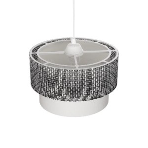 glo-203-0139-203_0139_6 GLOBOSTAR® SISSIE 203-0139 ΜΟΝΤΕΡΝΟ ΚΡΕΜΑΣΤΟ ΦΩΤΙΣΤΙΚΟ ΚΑΠΕΛΟ ΜΟΝΟΦΩΤΟ 1 X E27 IP20 ΜΑΥΡΟ & ΛΕΥΚΟ ΥΦΑΣΜΑ - Μ30 X Π30 X Υ93CM