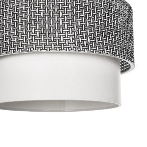 glo-203-0139-203_0139_7 GLOBOSTAR® SISSIE 203-0139 ΜΟΝΤΕΡΝΟ ΚΡΕΜΑΣΤΟ ΦΩΤΙΣΤΙΚΟ ΚΑΠΕΛΟ ΜΟΝΟΦΩΤΟ 1 X E27 IP20 ΜΑΥΡΟ & ΛΕΥΚΟ ΥΦΑΣΜΑ - Μ30 X Π30 X Υ93CM