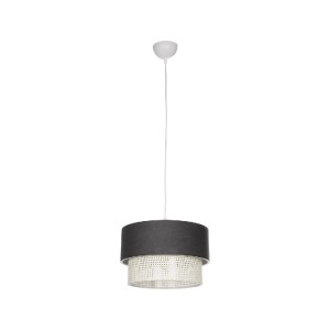 glo-203-0140-203_0140_3 GLOBOSTAR® SISSIE 203-0140 ΜΟΝΤΕΡΝΟ ΚΡΕΜΑΣΤΟ ΦΩΤΙΣΤΙΚΟ ΚΑΠΕΛΟ ΜΟΝΟΦΩΤΟ 1 X E27 IP20 ΓΚΡΙ & ΛΕΥΚΟ ΥΦΑΣΜΑ -Μ30 X Π30 X Υ93CM