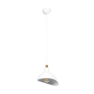 glo-203-0141-203_0141_3 GLOBOSTAR® RIVE 203-0141 ΜΟΝΤΕΡΝΟ ΚΡΕΜΑΣΤΟ ΦΩΤΙΣΤΙΚΟ ΚΑΜΠΑΝΑ ΜΟΝΟΦΩΤΟ 1 X E27 IP20 ΛΕΥΚΟ ΜΕ ΧΡΥΣΟ ΠΛΑΣΤΙΚΟ - Μ22 X Π22 X Υ83CM